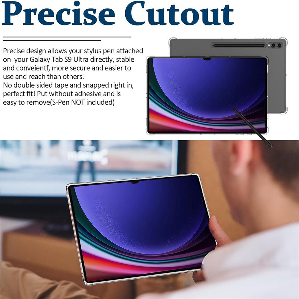 Til Samsung Galaxy Tab S10 Lite / S10 FE / S9 FE Cover TPU Cover HD Transparent Drop Protection Tablet Shell