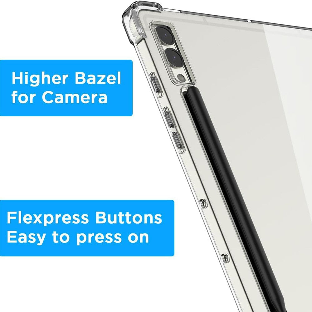 Til Samsung Galaxy Tab S9 FE+ Cover HD Klart Skal Stødsikkert Beskyttende Tablet TPU-cover