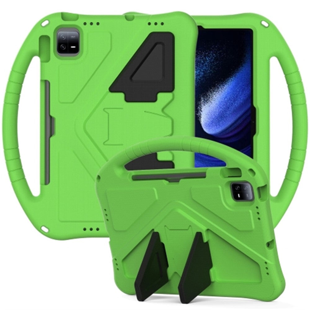 For Xiaomi Pad 6 / Pad 6 Pro / Huawei MatePad SE 11 Case EVA Tablet Cover with Ergonomic Handle and Foldable Kickstand