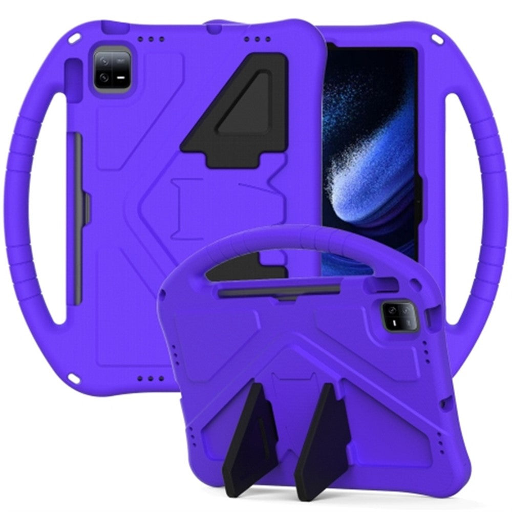 For Xiaomi Pad 6 / Pad 6 Pro / Huawei MatePad SE 11 Case EVA Tablet Cover with Ergonomic Handle and Foldable Kickstand