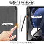 DUX DUCIS Domo Series til Samsung Galaxy Tab S9 FE+ Tri-fold Stativcover i Læder, Business Smart Tablet Cover