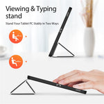 DUX DUCIS Domo Series til Samsung Galaxy Tab S9 FE+ Tri-fold Stativcover i Læder, Business Smart Tablet Cover