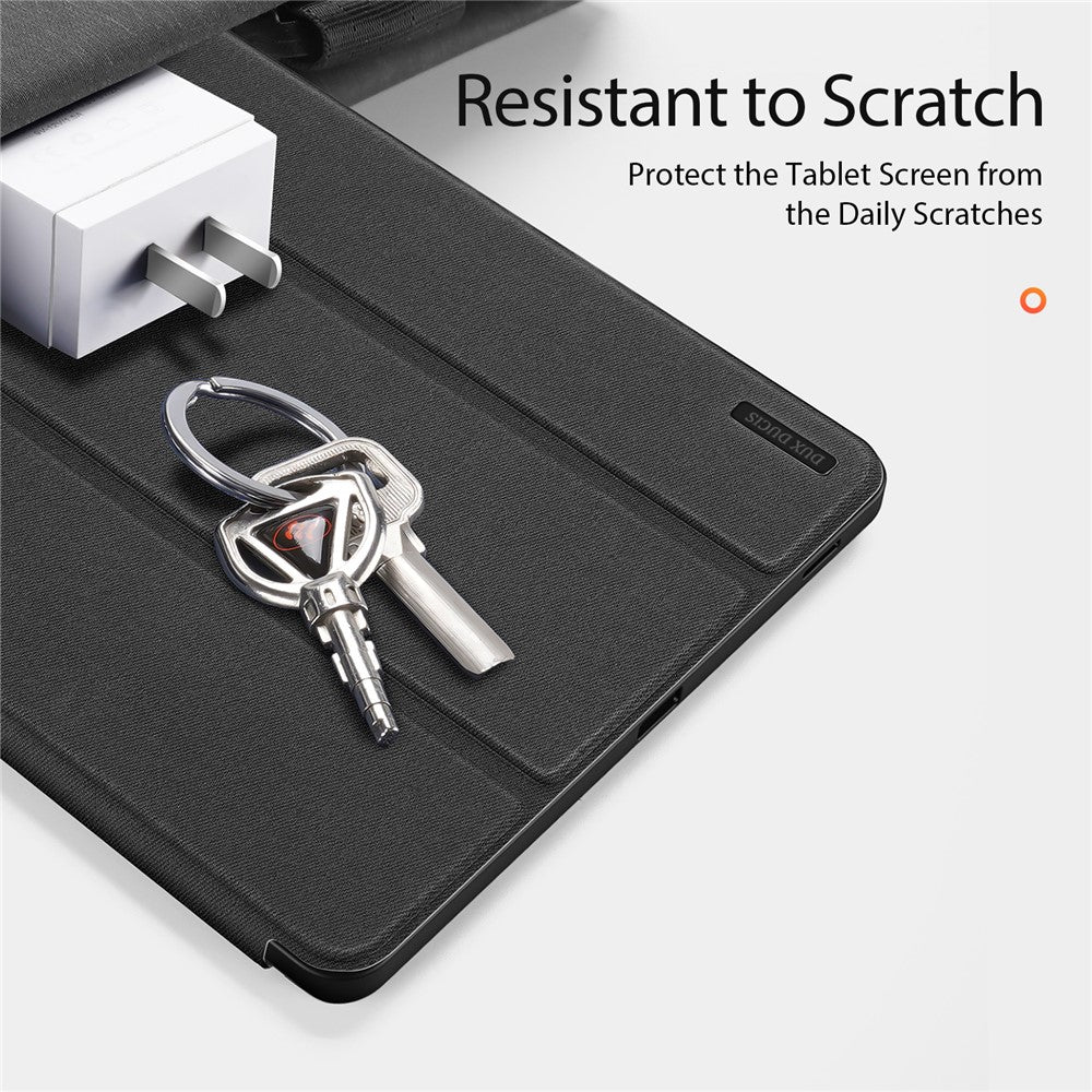 DUX DUCIS Domo Series til Samsung Galaxy Tab S9 FE+ Tri-fold Stativcover i Læder, Business Smart Tablet Cover