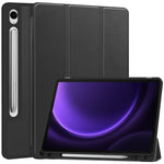 For Samsung Galaxy Tab S10 Lite / S10 FE / S9 FE / Tab S9 Smart Case PU Leather+TPU Trifold Stand Tablet Cover with Pencil Holder