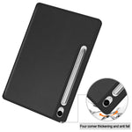 For Samsung Galaxy Tab S10 Lite / S10 FE / S9 FE / Tab S9 Smart Case PU Leather+TPU Trifold Stand Tablet Cover with Pencil Holder