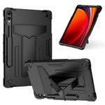 Til Samsung Galaxy Tab S9+ / Tab S9 FE+ Robust Cover med T-formet Støttefod og Beskyttende Tabletcover