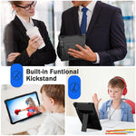 Til Samsung Galaxy Tab S9+ / Tab S9 FE+ Robust Cover med T-formet Støttefod og Beskyttende Tabletcover
