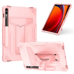 Til Samsung Galaxy Tab S9+ / Tab S9 FE+ Robust Cover med T-formet Støttefod og Beskyttende Tabletcover