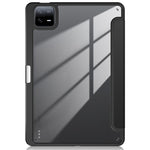 For Xiaomi Pad 6 Tri-Fold Stand Cover with Pen Slot Leather+TPU+Acrylic Tablet Case