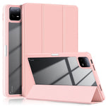 For Xiaomi Pad 6 Tri-Fold Stand Cover with Pen Slot Leather+TPU+Acrylic Tablet Case
