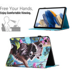 Lenovo Tab M10 Plus X606F Fodral Sömnad Mönster Utskrift Stativ Surfplatta Skydd