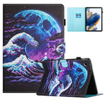Lenovo Tab M10 Plus X606F Fodral Sömnad Mönster Utskrift Stativ Surfplatta Skydd