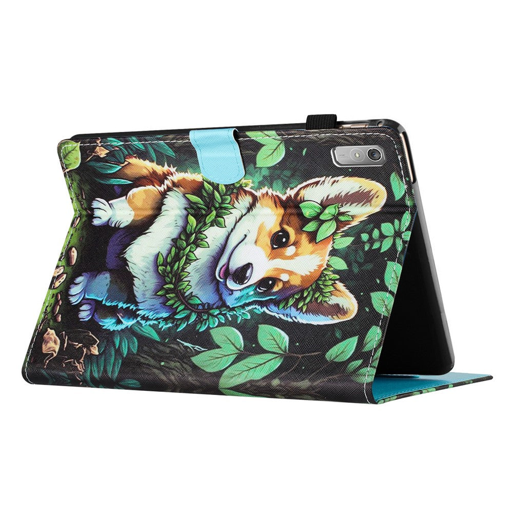 For Lenovo Tab P11 Gen 2 TB-350 Case Pattern Printing Leather Card Holder Tablet Cover