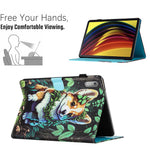 For Lenovo Tab P11 Gen 2 TB-350 Case Pattern Printing Leather Card Holder Tablet Cover