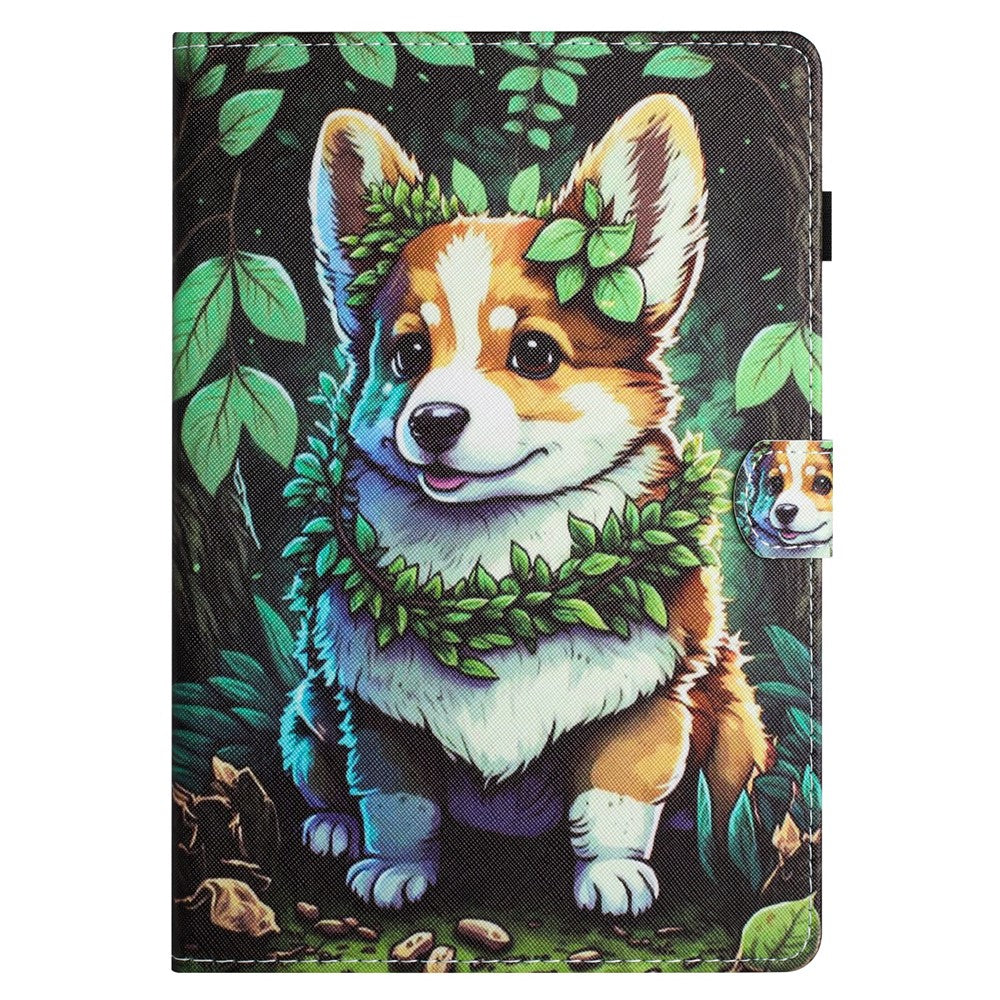 For Lenovo Tab P11 Gen 2 TB-350 Case Pattern Printing Leather Card Holder Tablet Cover