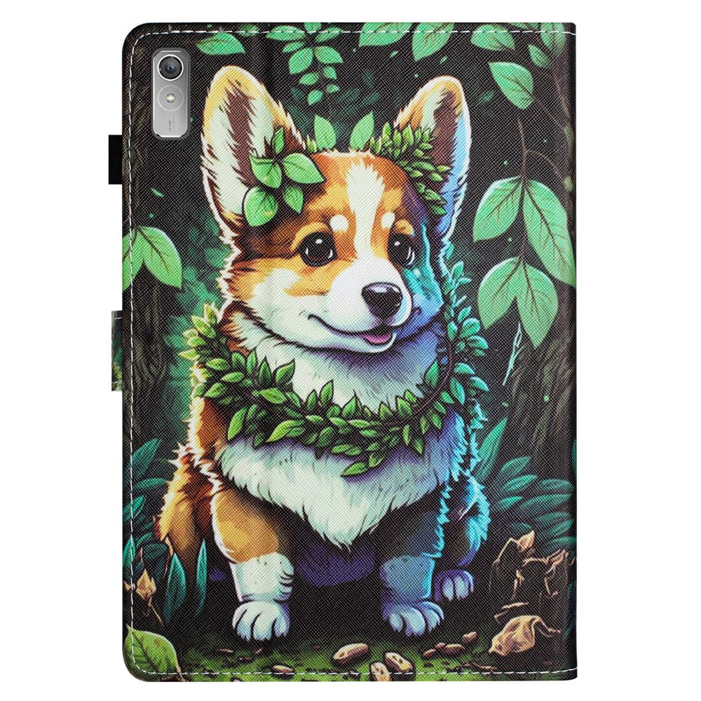 For Lenovo Tab P11 Gen 2 TB-350 Case Pattern Printing Leather Card Holder Tablet Cover