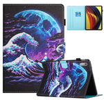 For Lenovo Tab P11 Gen 2 TB-350 Case Pattern Printing Leather Card Holder Tablet Cover