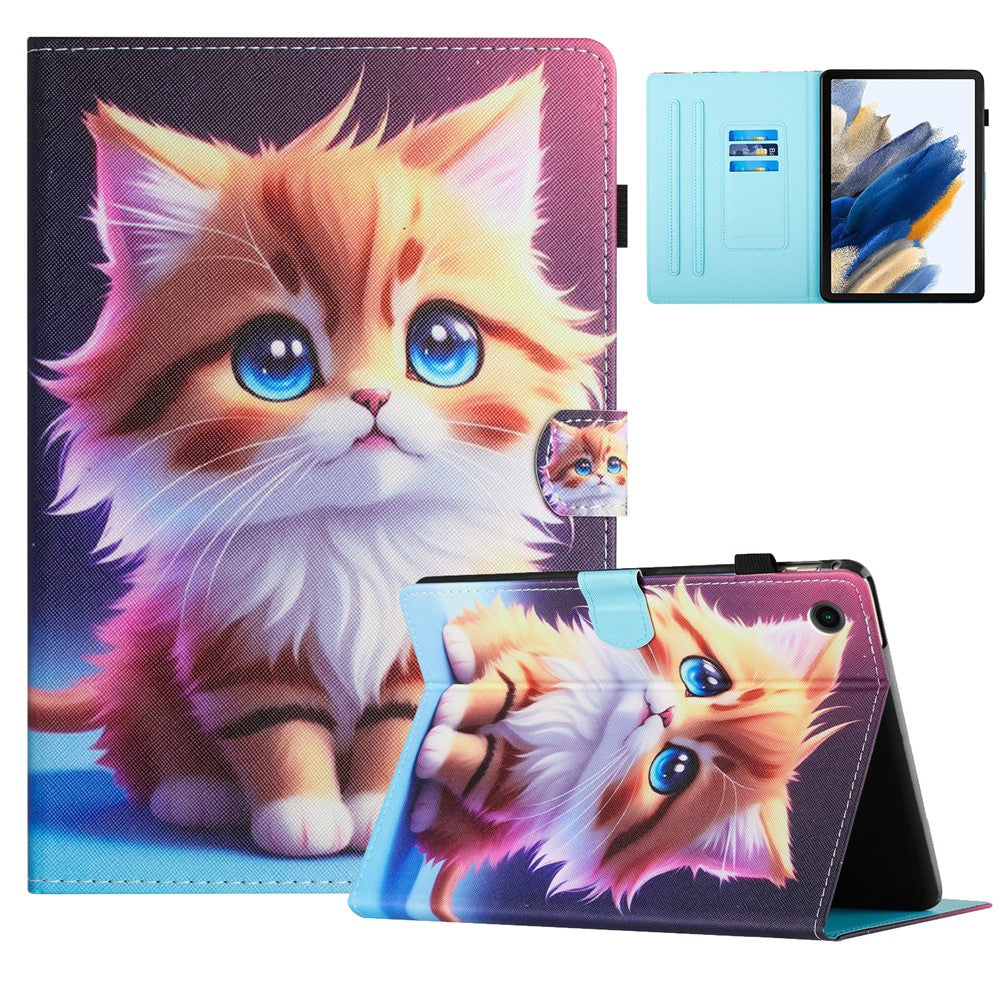 Lenovo Tab M10 (Gen 3) fodral med mönstertryck, korthållare, PU-läder, surfplatta