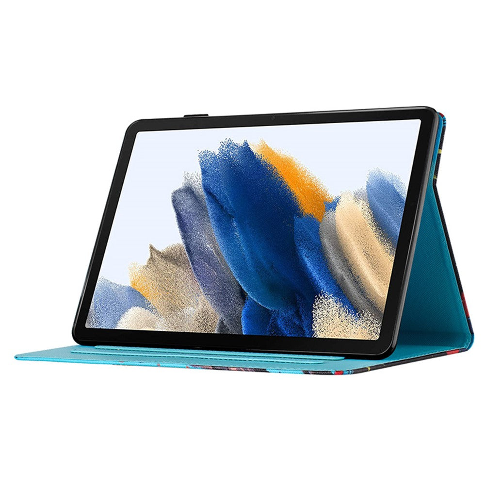 Lenovo Tab M10 (Gen 3) fodral med mönstertryck, korthållare, PU-läder, surfplatta