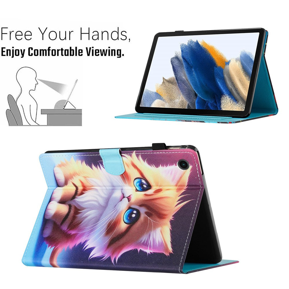 Lenovo Tab M10 (Gen 3) fodral med mönstertryck, korthållare, PU-läder, surfplatta