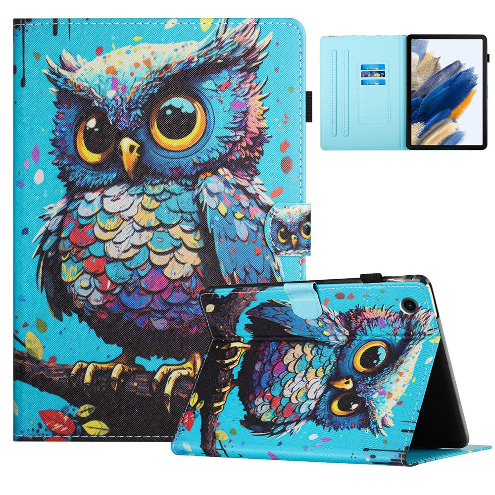 Lenovo Tab M10 (Gen 3) fodral med mönstertryck, korthållare, PU-läder, surfplatta
