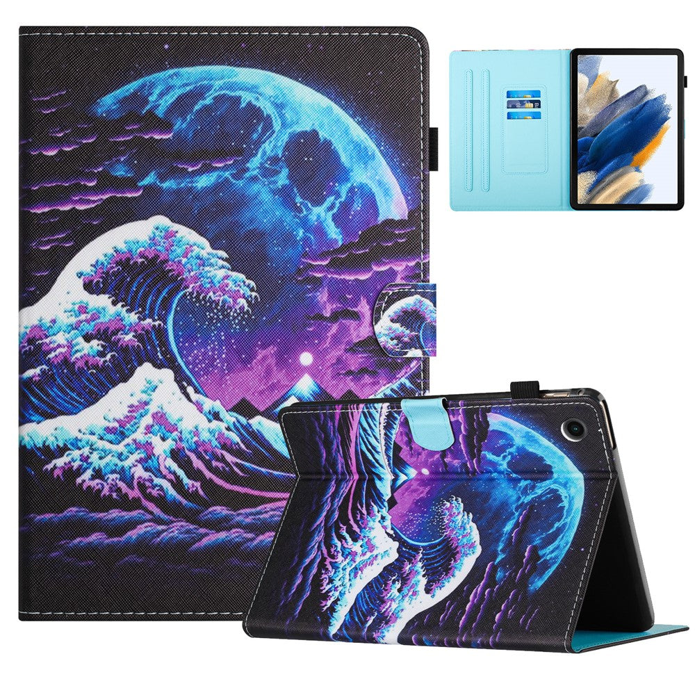 Lenovo Tab M10 (Gen 3) fodral med mönstertryck, korthållare, PU-läder, surfplatta