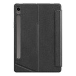 Til Samsung Galaxy Tab S10 FE / S9 FE / S9 læderetui + Bluetooth-kompatibelt tastatur med baggrundsbelysning og trackpad