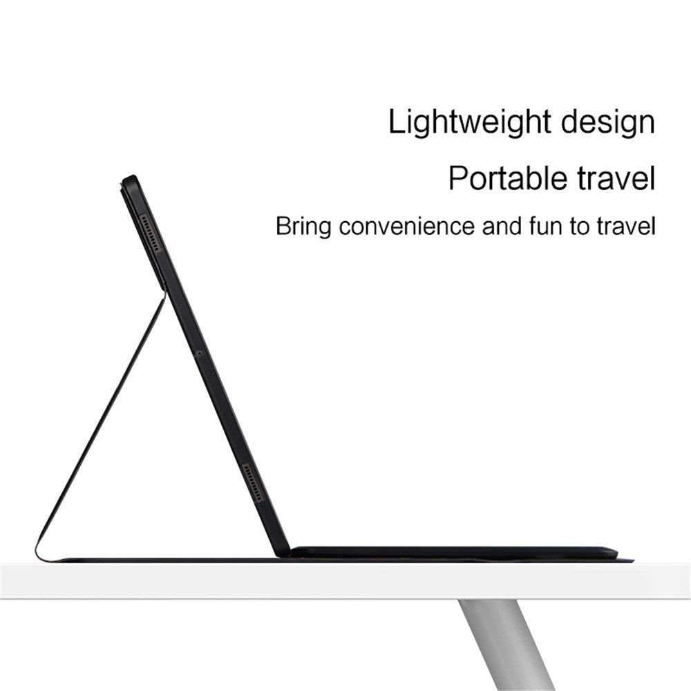 Til Samsung Galaxy Tab S10 Ultra / S9 Ultra / S8 Ultra tastatur med baggrundsbelysning og touchpad, Bluetooth-kompatibelt tastatur med penneholder i læder til tablet