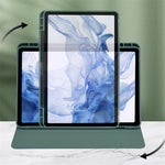 For Samsung Galaxy Tab S9+ / Tab S9 FE+ Case PC+TPU+PU Leather Stand Tablet Cover