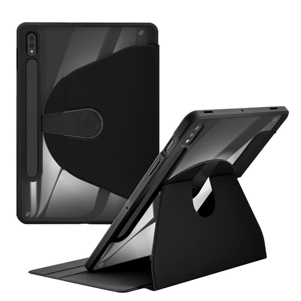 For Samsung Galaxy Tab S9+ / Tab S9 FE+ Case PC+TPU+PU Leather Stand Tablet Cover
