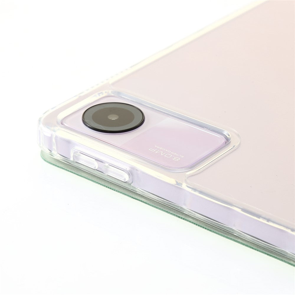 For Xiaomi Redmi Pad SE Case PU+Acrylic+TPU Stand Tablet Cover Auto Wake  /  Sleep Shockproof Case