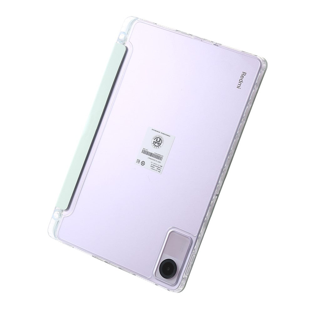 For Xiaomi Redmi Pad SE Case PU+Acrylic+TPU Stand Tablet Cover Auto Wake  /  Sleep Shockproof Case
