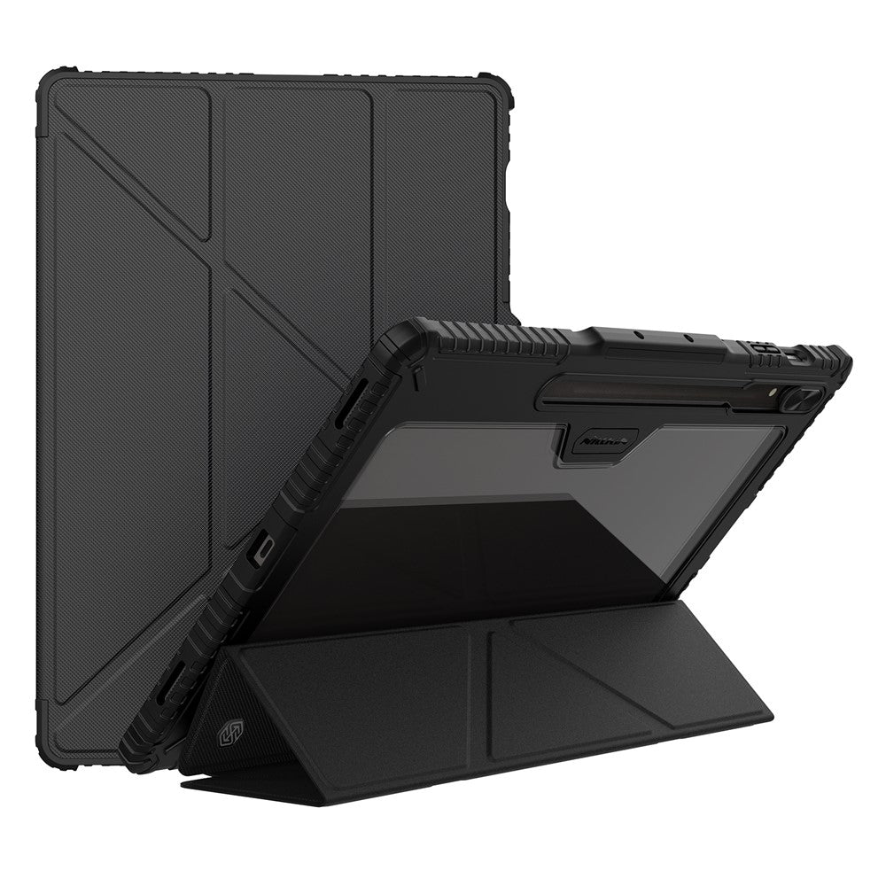 NILLKIN Bumper Leather Case Pro for Samsung Galaxy Tab S9 Ultra Protective Cover PU Leather Tablet Smart Shell