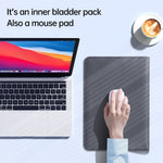 15 Inch Laptop Sleeve Case with Stand Feature PU Leather Storage Bag Slim Envelope