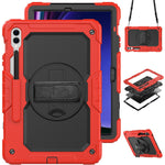 Til Samsung Galaxy Tab S9 FE+ SM-X610 SM-X616B PC+Silikone Tablet Cover med Kickstand
