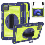 For Xiaomi Pad 6 / Pad 6 Pro Kickstand Cover Shock Absorbent Silicone+PC Tablet Case with Shoulder Strap