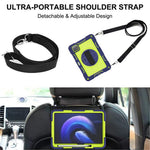 For Xiaomi Pad 6 / Pad 6 Pro Kickstand Cover Shock Absorbent Silicone+PC Tablet Case with Shoulder Strap