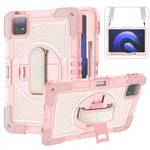 For Xiaomi Pad 6 / Pad 6 Pro Kickstand Cover Shock Absorbent Silicone+PC Tablet Case with Shoulder Strap