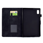 For Lenovo Tab M9 TB-310FU Case Rhombus Imprinted Stand Leather Tablet Cover