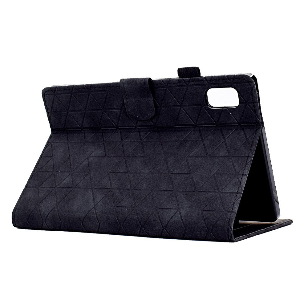 For Lenovo Tab M9 TB-310FU Case Rhombus Imprinted Stand Leather Tablet Cover