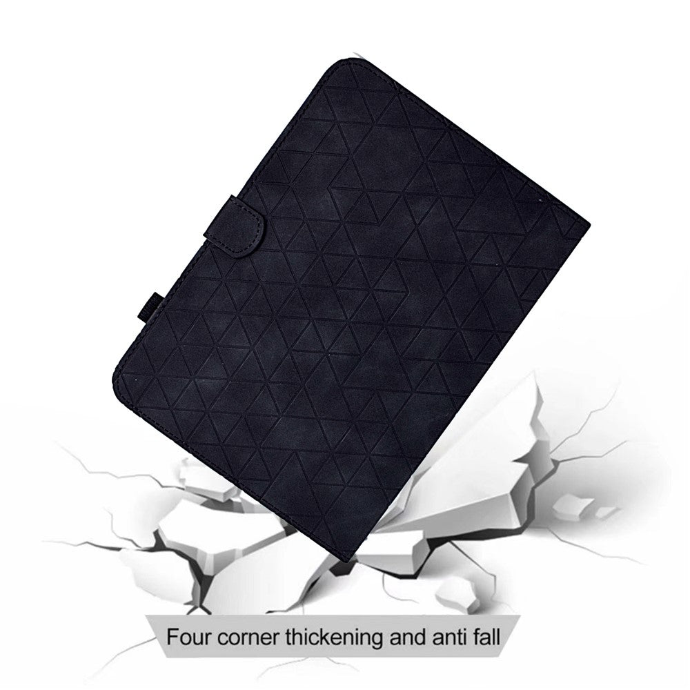 For Lenovo Tab M9 TB-310FU Case Rhombus Imprinted Stand Leather Tablet Cover