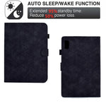 For Lenovo Tab M9 TB-310FU Case Rhombus Imprinted Stand Leather Tablet Cover