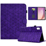 For Lenovo Tab M9 TB-310FU Case Rhombus Imprinted Stand Leather Tablet Cover