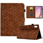 For Lenovo Tab M9 TB-310FU Case Rhombus Imprinted Stand Leather Tablet Cover