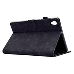For Lenovo Tab M10 HD Gen 2 X306X Cover Stand Rhombus Imprinted Leather Tablet Case