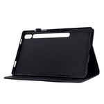Til Samsung Galaxy Tab S9 beskyttelsescover med kortlomme i PU-læder