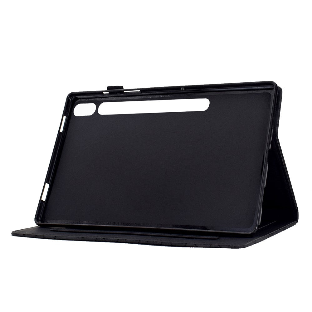 Til Samsung Galaxy Tab S9 beskyttelsescover med kortlomme i PU-læder