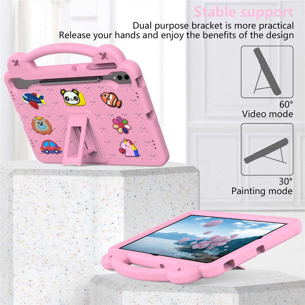 For Samsung Galaxy Tab S8+ / S9+ Case Grip Handle Kickstand EVA Tablet Cover