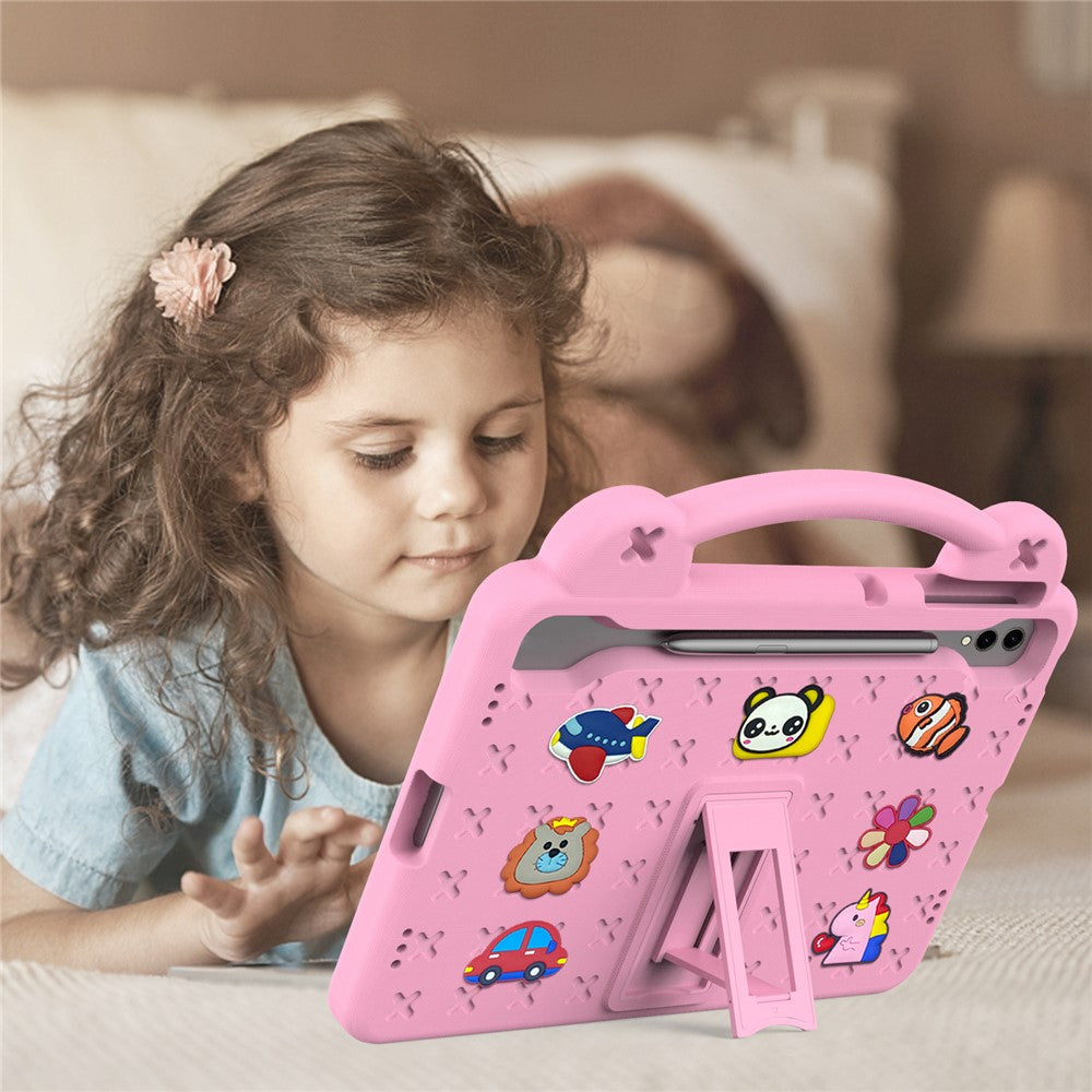 For Samsung Galaxy Tab S8+ / S9+ Case Grip Handle Kickstand EVA Tablet Cover