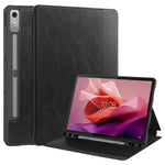 For Lenovo Tab P12 Stand Protective Cover PU Leather Wallet Tablet Case with Pencil Holder